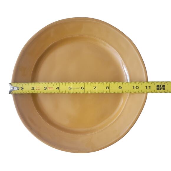 Euro Ceramic Portugal SAFARI Burnt Orange Stoneware Salad Plates 11" Set 3 - Picture 10 of 10